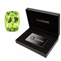  Pierre certifiée Lux Gioielli in Pierres semi-précieuses Peridoto BILSEM;PT;CS;2